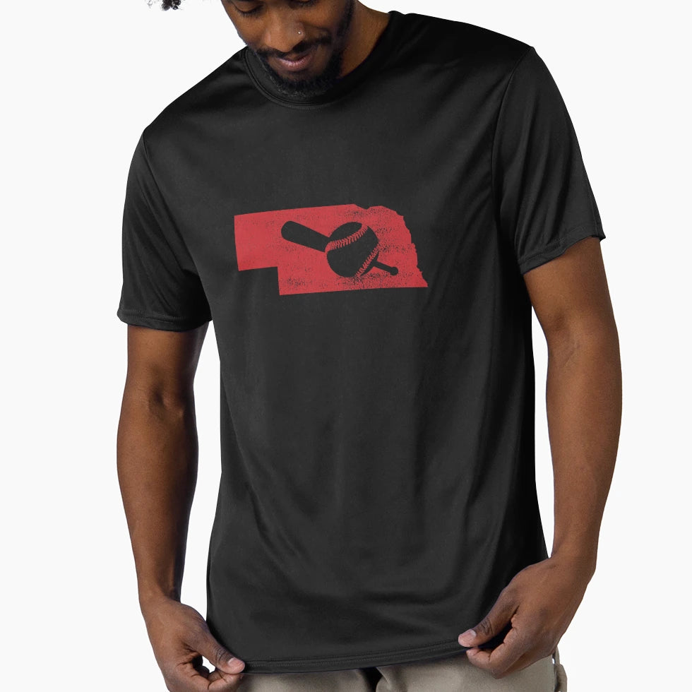 Baseball Nebraska T-Shirt - Unique Graphic Men Women - T-Shirt, Sweatshirt, Hoodie