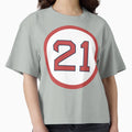 Roger Clemens 21 Jersey Number T-Shirt - Fun Novelty Design for Adults - T-Shirt, Sweatshirt, Hoodie