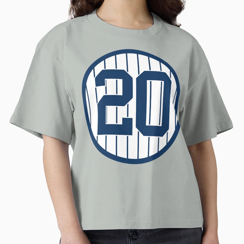 Jorge Posada 20 Jersey Number T-Shirt - Minimalist Print for Adults - T-Shirt, Sweatshirt, Hoodie