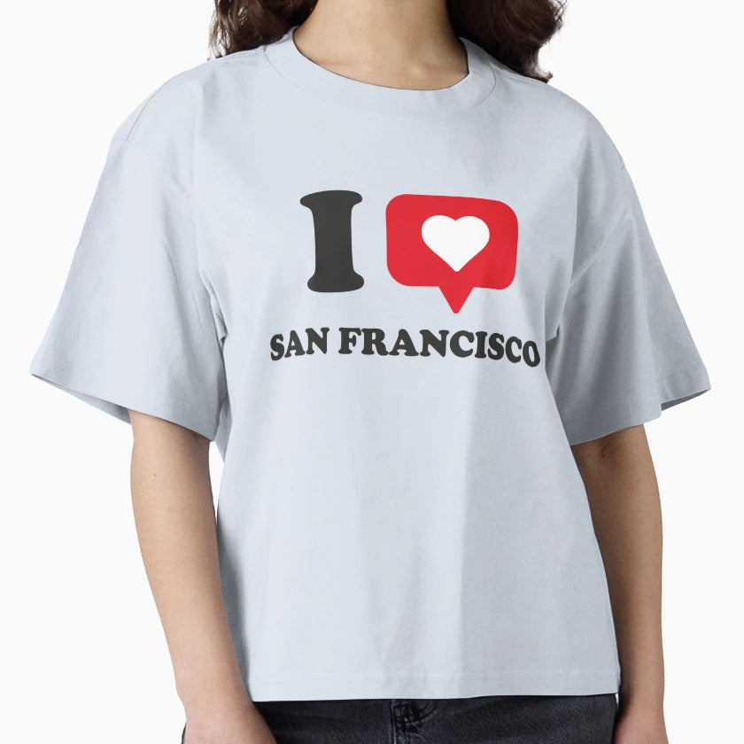 I Love San Francisco I Heart San T-Shirt - Minimalist Print Unisex - T-Shirt, Sweatshirt, Hoodie