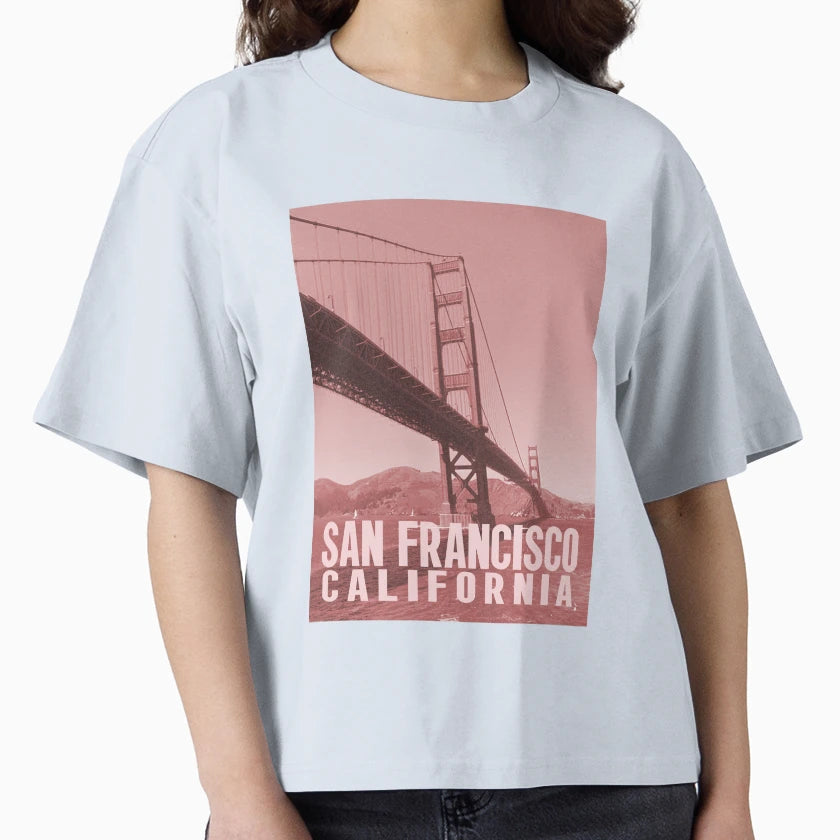San Francisco Golden Gate Bridge T-Shirt - Minimalist Print Unisex - T-Shirt, Sweatshirt, Hoodie