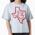 Red Tx Eyes Texas Grunge Smiling Face T-Shirt - Streetwear Style for Adults - T-Shirt, Sweatshirt, Hoodie