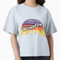 Houston Texas Skyline Sunset T-Shirt - Novelty Apparel for Adults - T-Shirt, Sweatshirt, Hoodie