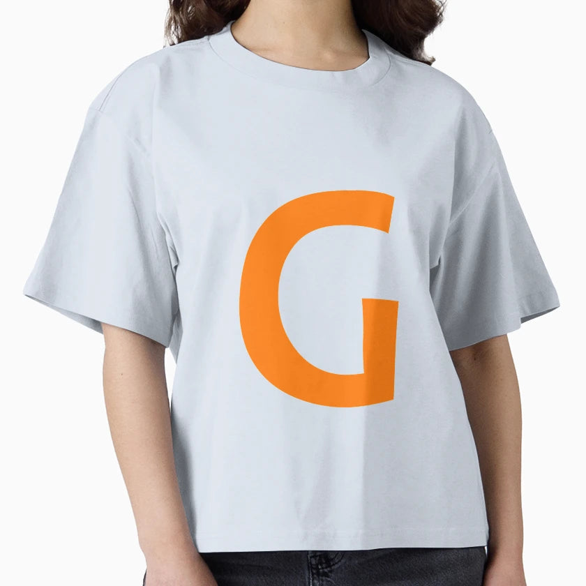 Orange Color Letter G T-Shirt - Fun Novelty Design for Adults - T-Shirt, Sweatshirt, Hoodie