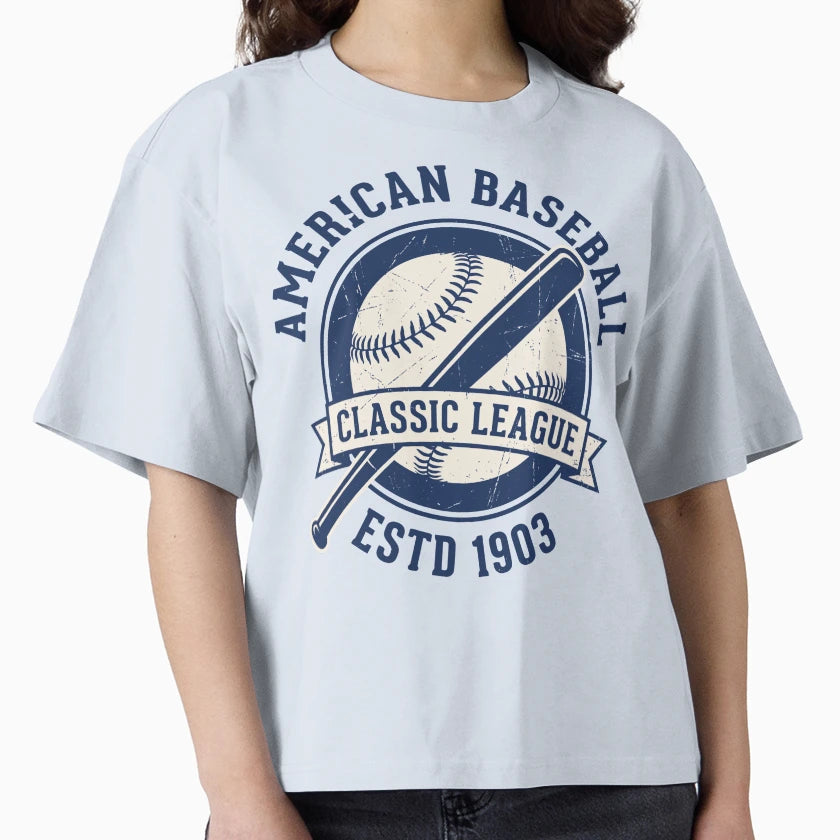 American Baseball League Emblem T-Shirt - Novelty Apparel Men Women - T-Shirt, Sweatshirt, Hoodie