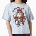 Ho Ho Home Run Baseball Santa T-Shirt - Casual Everyday Wear Men Women - T-Shirt, Sweatshirt, Hoodie