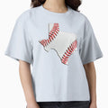 Texas Usa Map Real Baseball T-Shirt - Custom Art Print Men Women - T-Shirt, Sweatshirt, Hoodie