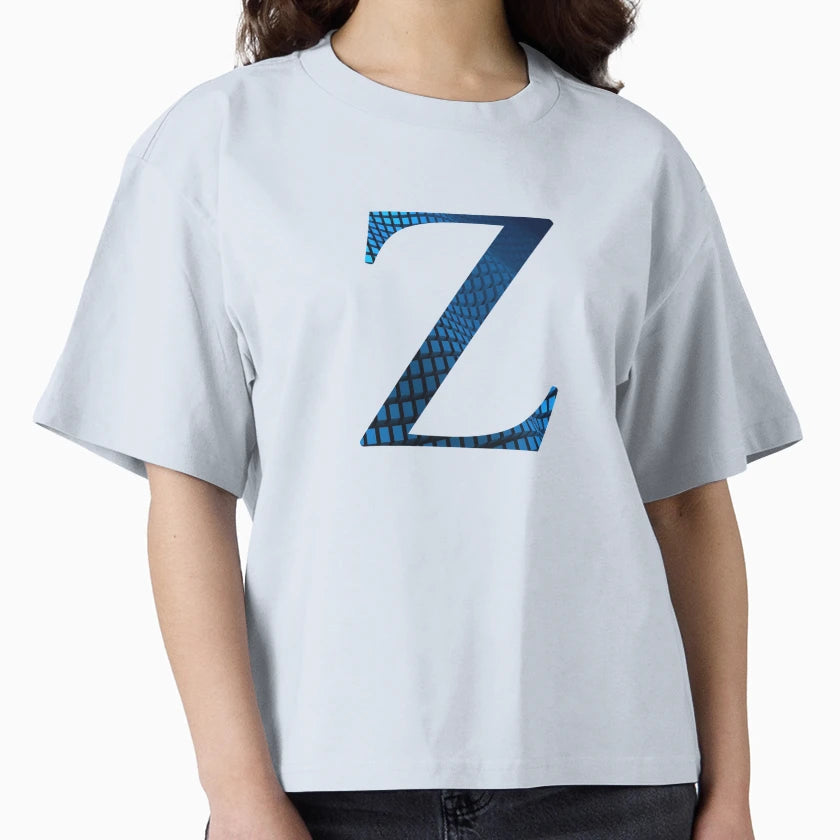 Alphabet Letter Z Deep Blue T-Shirt - Casual Everyday Wear Unisex - T-Shirt, Sweatshirt, Hoodie