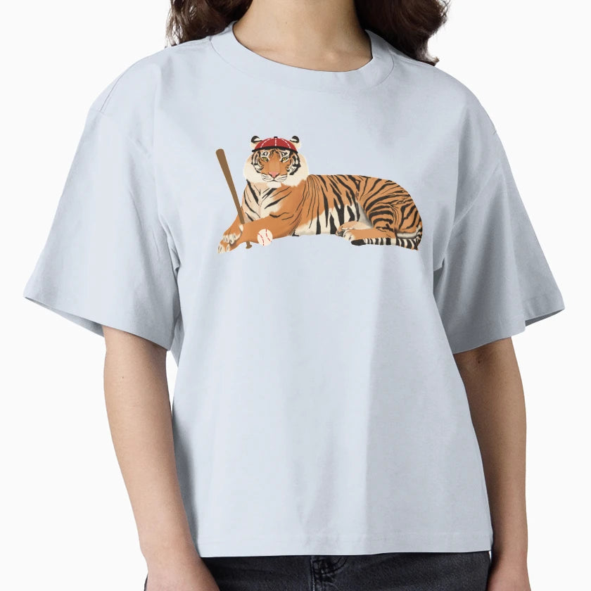 Baseball Tiger Red T-Shirt - Casual Everyday Wear Men Women - T-Shirt, Sweatshirt, Hoodie