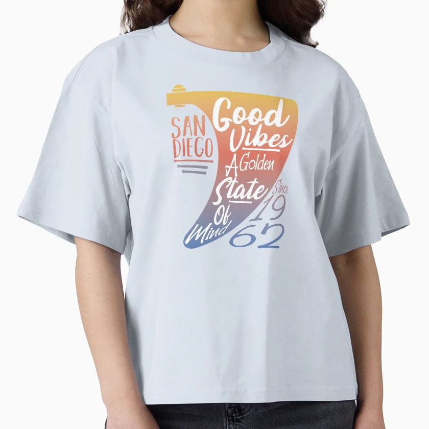 Surfboard Sailboat Text Life California T-Shirt - Graphic Print for Adults - T-Shirt, Sweatshirt, Hoodie