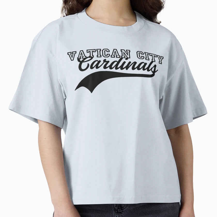 Vatican City Cardinals Baseball Swoosh T-Shirt - Trendy Graphic Men Women - T-Shirt, Sweatshirt, Hoodie