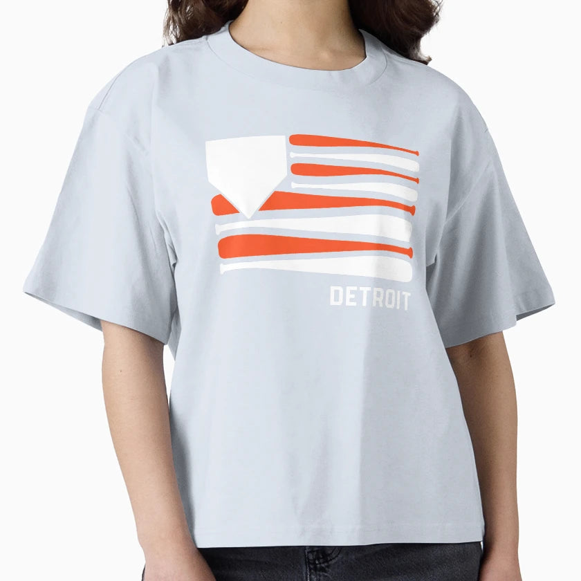 Detroit Baseball Is American T-Shirt - Novelty Apparel Men Women - T-Shirt, Sweatshirt, Hoodie