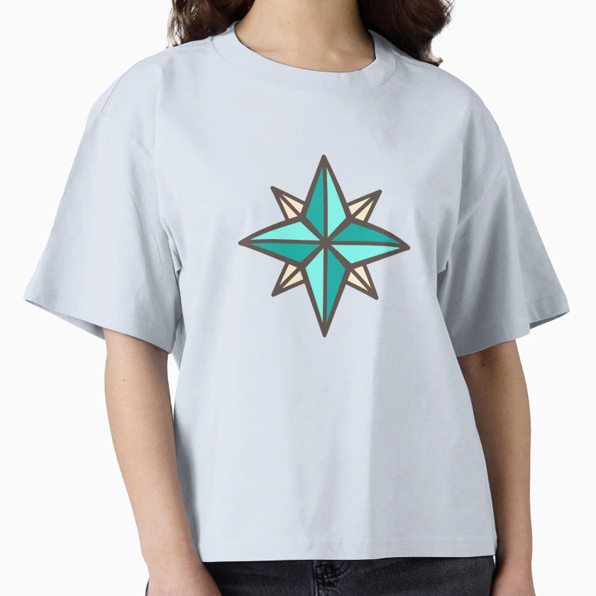 Pastel Blue Star T-Shirt - Streetwear Style for Adults - T-Shirt, Sweatshirt, Hoodie