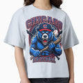 Angry Blue Bear Baseball Fighter T-Shirt - Custom Art Print Men Women - T-Shirt, Sweatshirt, Hoodie