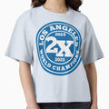 Los Angeles 2X World Champions T-Shirt - Custom Art Print Men Women - T-Shirt, Sweatshirt, Hoodie