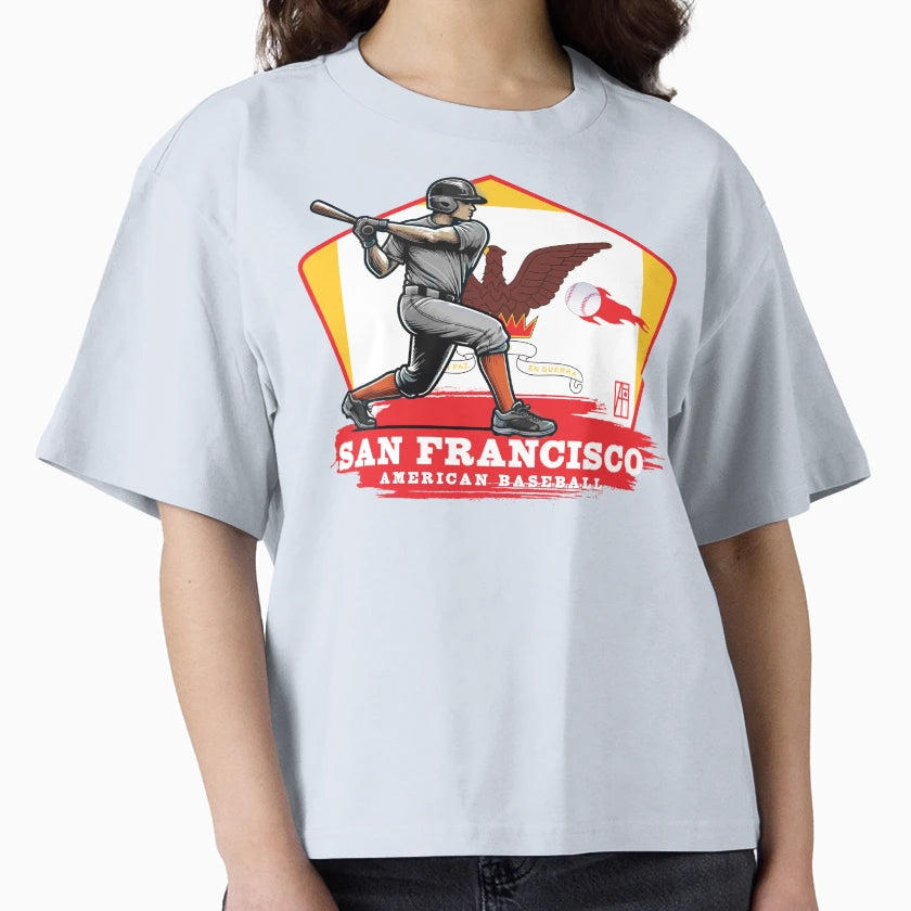 Usa American Baseball San Francisco T-Shirt - Aesthetic Graphic for Adults - T-Shirt, Sweatshirt, Hoodie