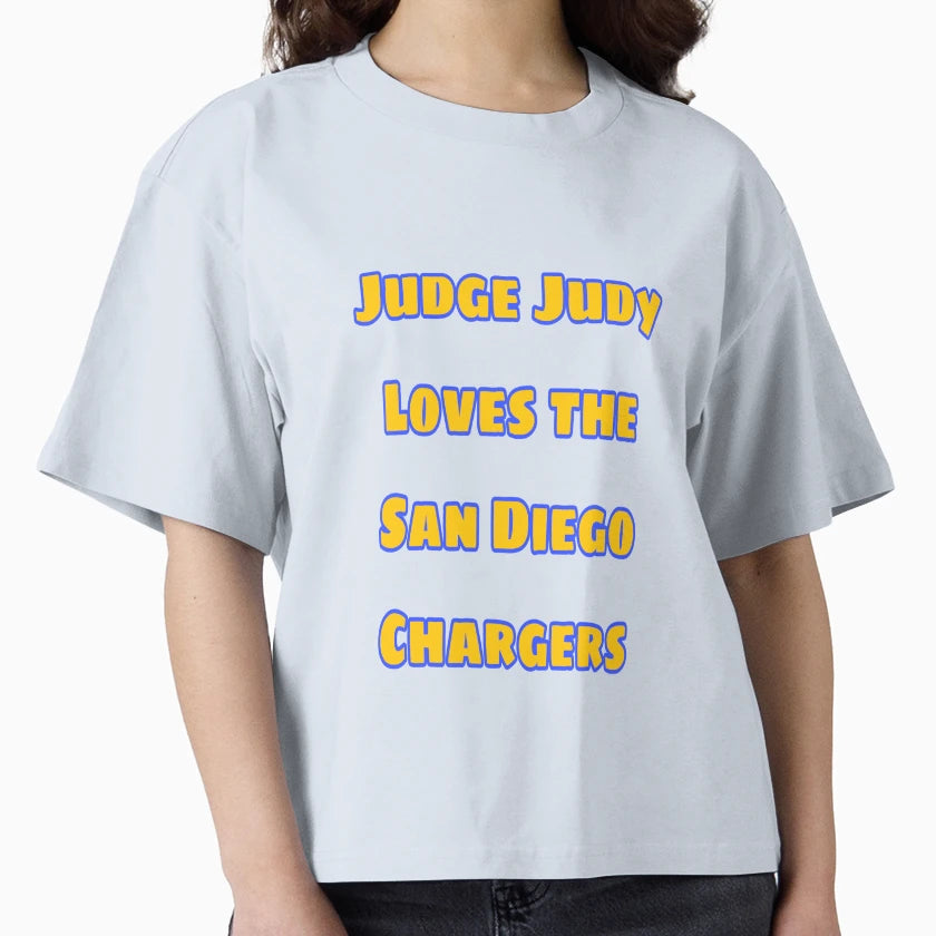 Judge Judy Loves San Diego Chargers T-Shirt - Trendy Graphic for Adults - T-Shirt, Sweatshirt, Hoodie