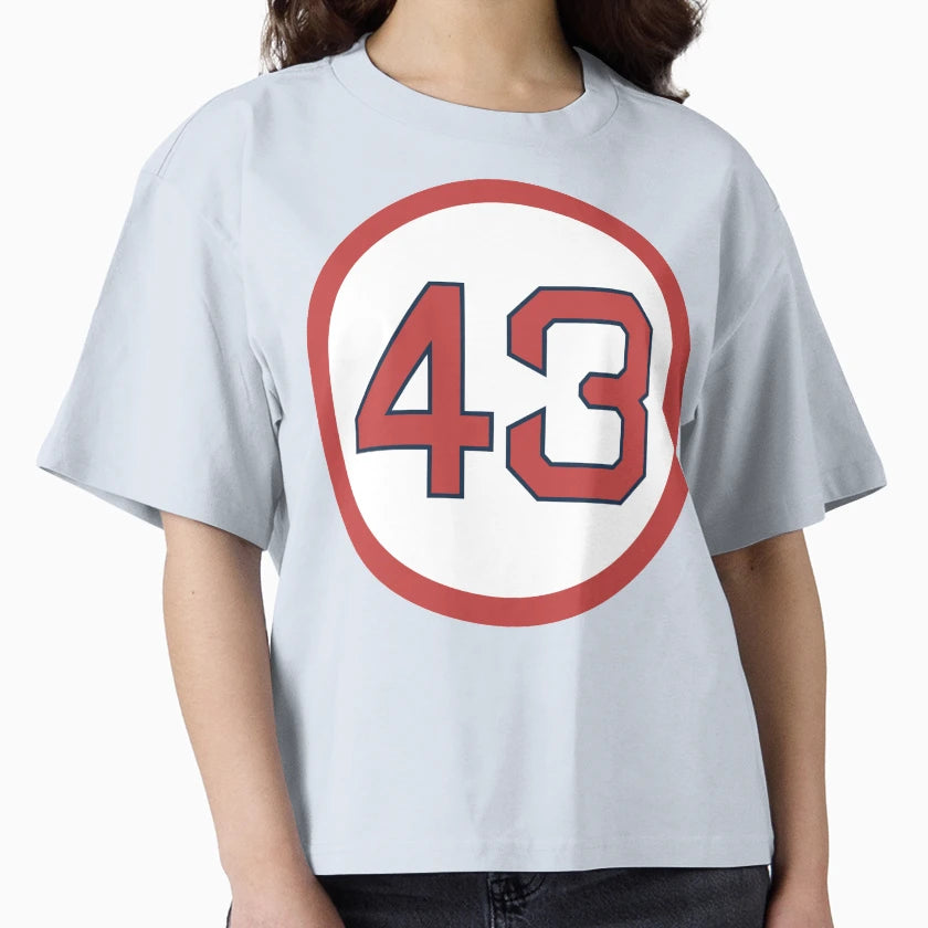 Dennis Eckersley 43 Jersey Number T-Shirt - Fun Novelty Design Men Women - T-Shirt, Sweatshirt, Hoodie