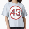 Dennis Eckersley 43 Jersey Number T-Shirt - Fun Novelty Design Men Women - T-Shirt, Sweatshirt, Hoodie