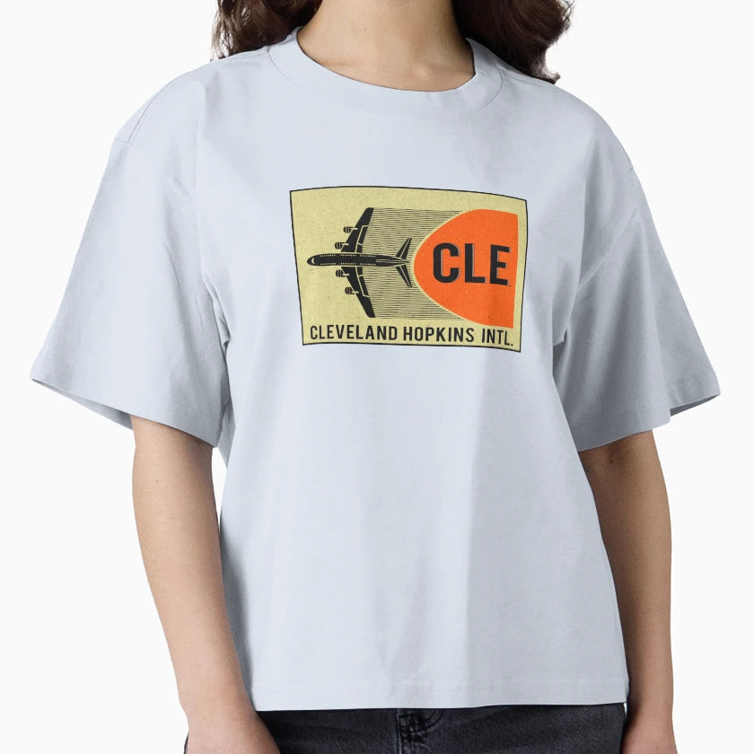 Cle Airport Code Cleveland Ohio Hopkins T-Shirt - Unique Graphic Men Women - T-Shirt, Sweatshirt, Hoodie