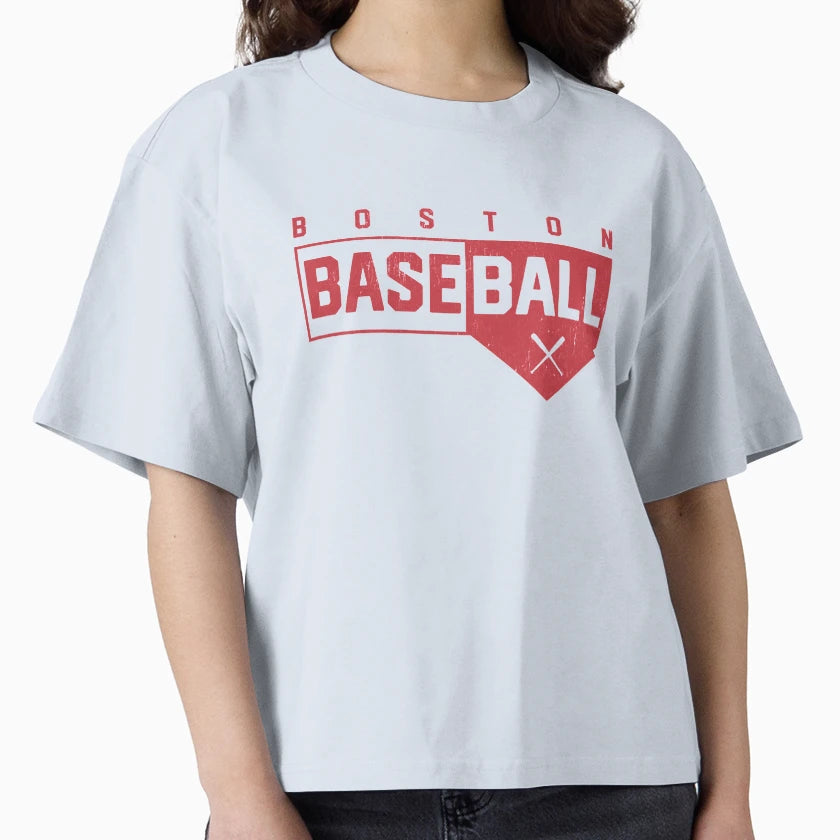 Boston Baseball Home Plate T-Shirt - Novelty Apparel Men Women - T-Shirt, Sweatshirt, Hoodie