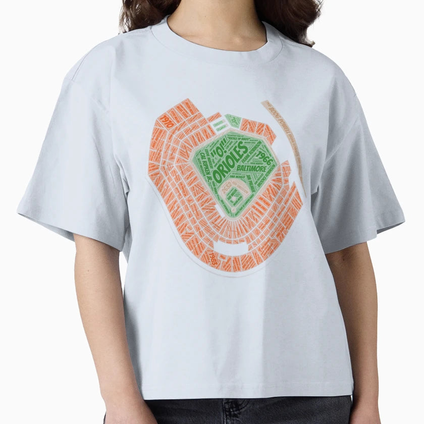 Orioles Stadium T-Shirt - Novelty Apparel for Adults - T-Shirt, Sweatshirt, Hoodie