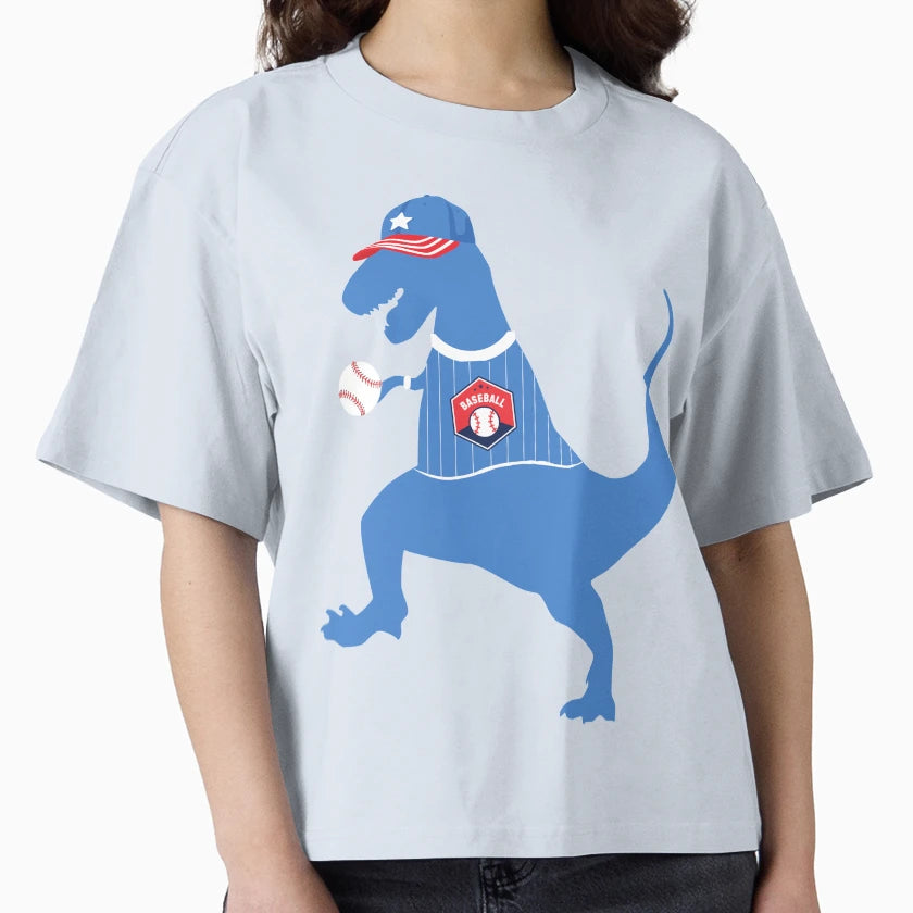 Dinosaur Baseball T-Shirt - Graphic Print for Adults - T-Shirt, Sweatshirt, Hoodie