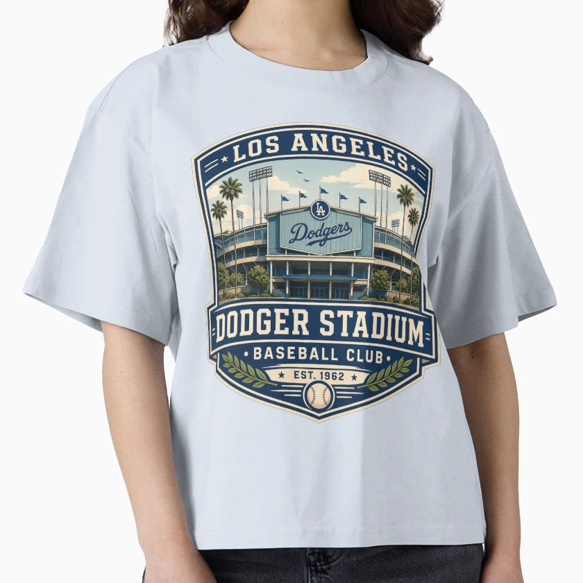 Los Angeles Stadium Exterior Baseball T-Shirt - Trendy Graphic for Adults - T-Shirt, Sweatshirt, Hoodie