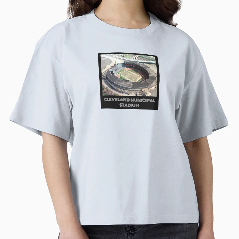 Cleveland Municipal Stadium Dark T-Shirt - Streetwear Style for Adults - T-Shirt, Sweatshirt, Hoodie