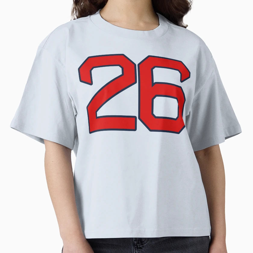 Boston Retired Number 26 And T-Shirt - Casual Everyday Wear for Adults - T-Shirt, Sweatshirt, Hoodie