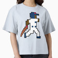 Minnesota Pixel Baseball Player T-Shirt - Novelty Apparel for Adults - T-Shirt, Sweatshirt, Hoodie