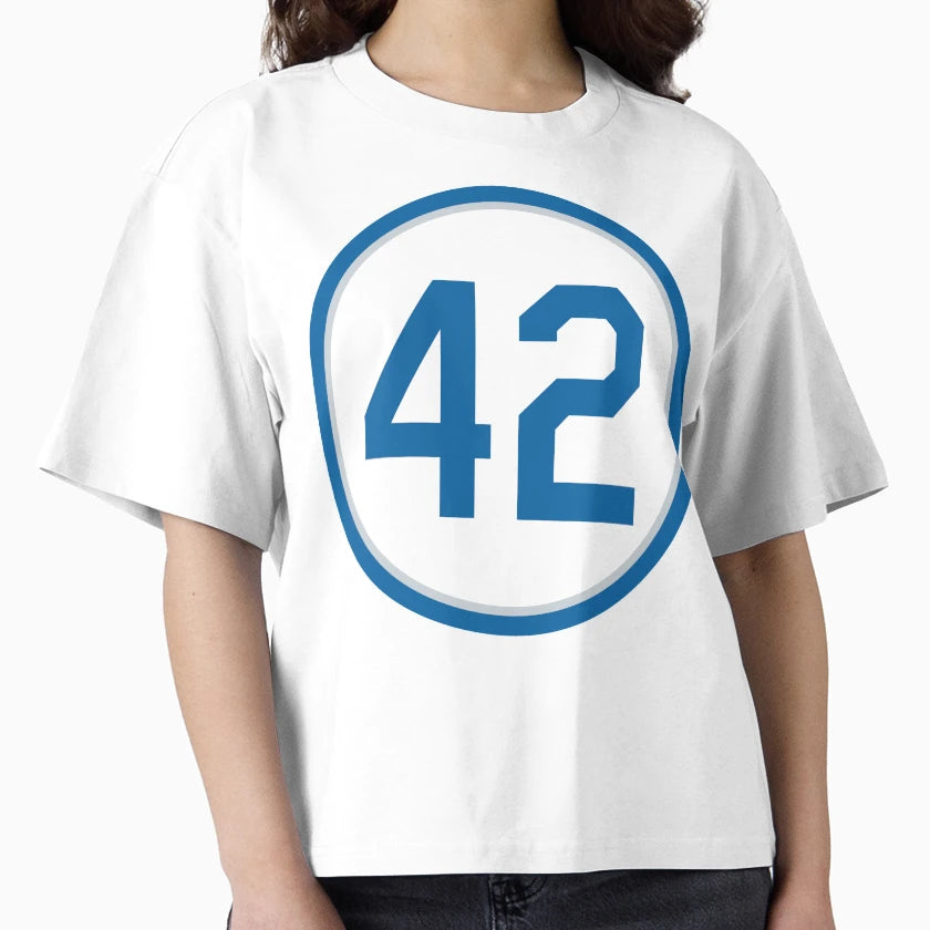 Jackie Robinson 42 Jersey Number T-Shirt - Minimalist Print for Adults - T-Shirt, Sweatshirt, Hoodie