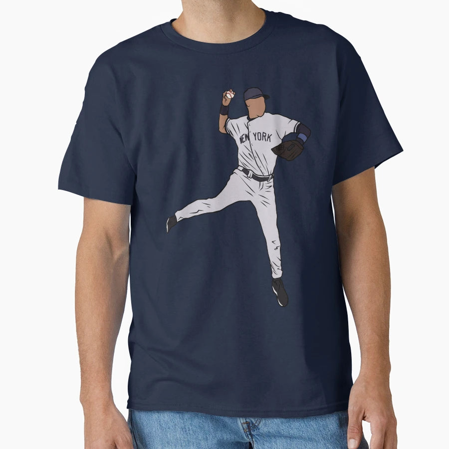 Derek Jeter Jump Throw T-Shirt - Streetwear Style for Adults - T-Shirt, Sweatshirt, Hoodie