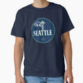 Seattle Icons Crest T-Shirt - Novelty Apparel Unisex - T-Shirt, Sweatshirt, Hoodie