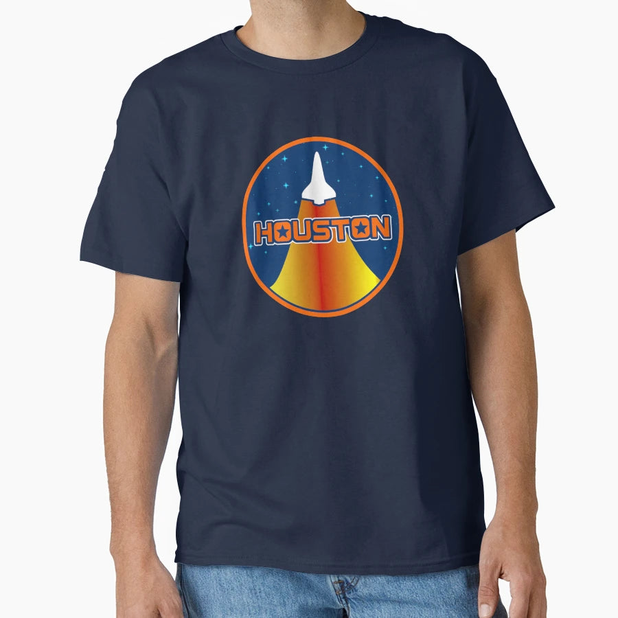 Houston Blast Off T-Shirt - Unique Graphic for Adults - T-Shirt, Sweatshirt, Hoodie