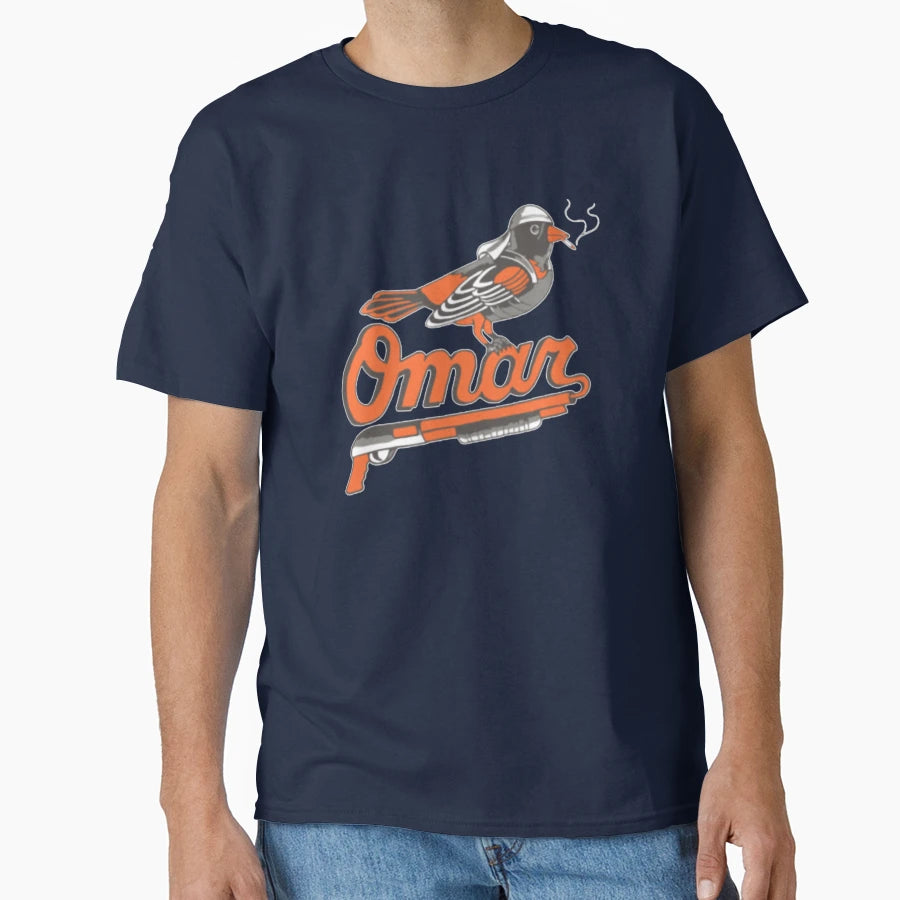 Omar Wire Baltimore Oriole T-Shirt - Minimalist Print Unisex - T-Shirt, Sweatshirt, Hoodie