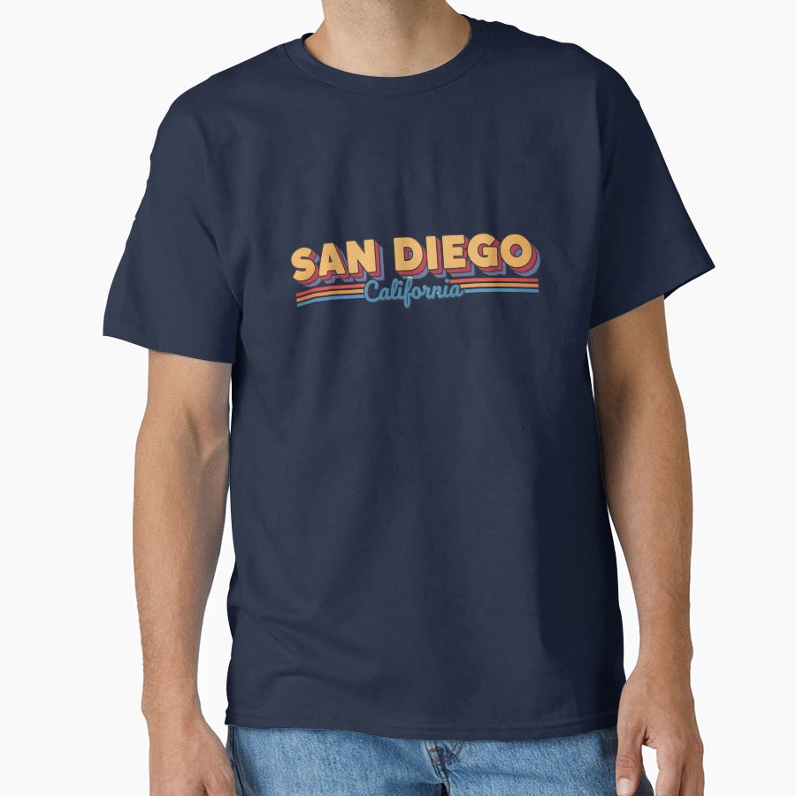 San Diego California Text T-Shirt - Fun Novelty Design Men Women - T-Shirt, Sweatshirt, Hoodie