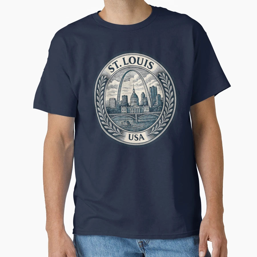 Saint Louis Usa Travel T-Shirt - Aesthetic Graphic Unisex - T-Shirt, Sweatshirt, Hoodie