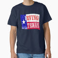 Irving Texas Flag T-Shirt - Aesthetic Graphic for Adults - T-Shirt, Sweatshirt, Hoodie