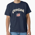 Cleveland Ohio Pastel Skyline T-Shirt - Novelty Apparel Unisex - T-Shirt, Sweatshirt, Hoodie