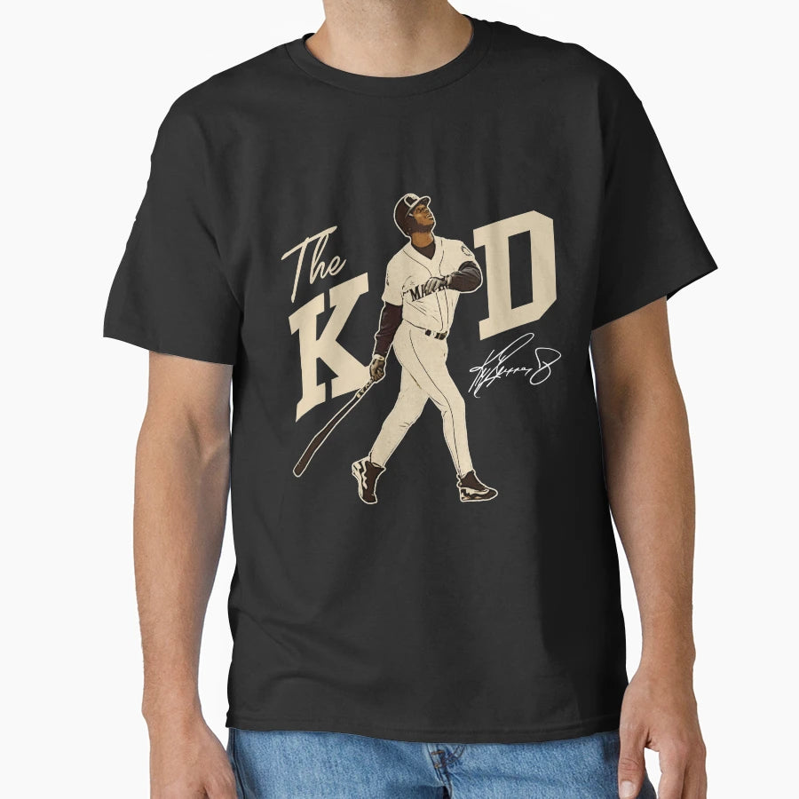Ken Griffey Jr Baseball Signature T-Shirt - Streetwear Style for Adults - T-Shirt, Sweatshirt, Hoodie