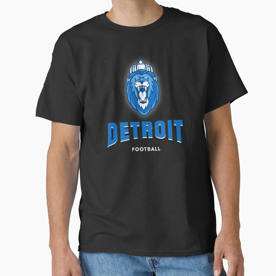 Detroit Lions Soccer T-Shirt - Trendy Graphic Men Women - T-Shirt, Sweatshirt, Hoodie