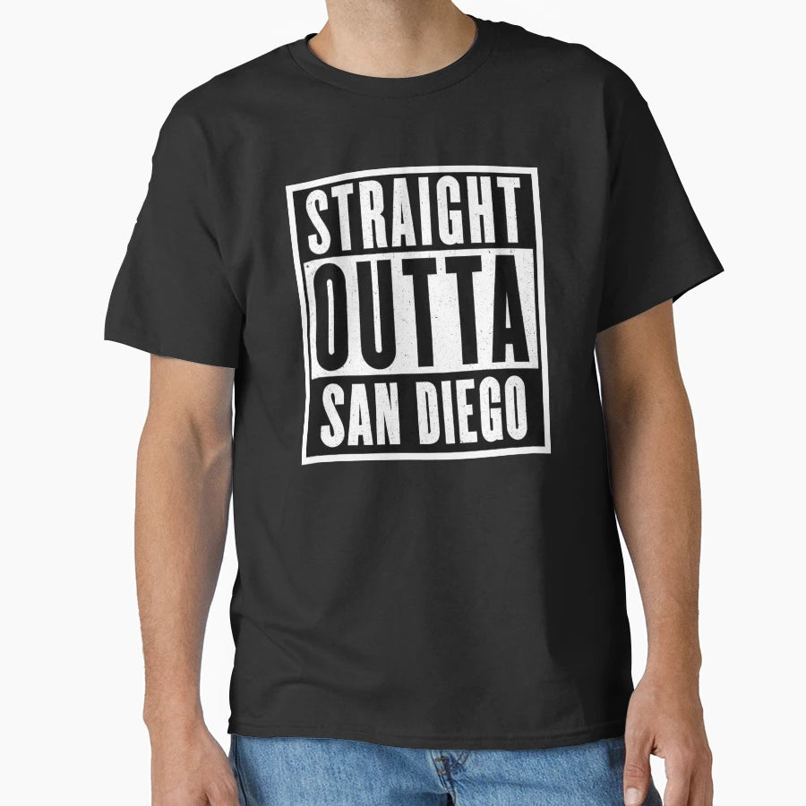 Straight Outta San Diego T-Shirt - Custom Art Print Unisex - T-Shirt, Sweatshirt, Hoodie