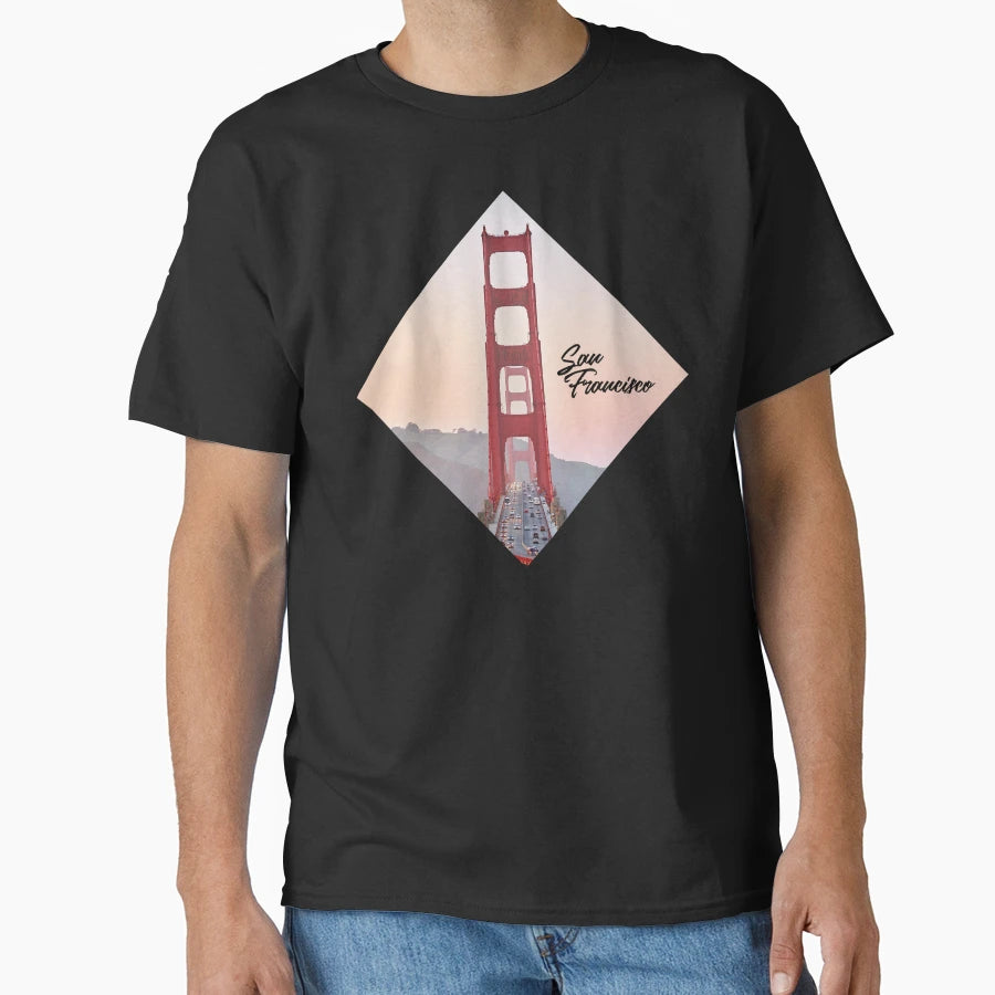 San Francisco California Golden Gate T-Shirt - Trendy Graphic Unisex - T-Shirt, Sweatshirt, Hoodie