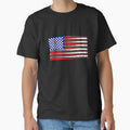 Baseball Flag Baseball American Flag T-Shirt - Unique Graphic for Adults - T-Shirt, Sweatshirt, Hoodie