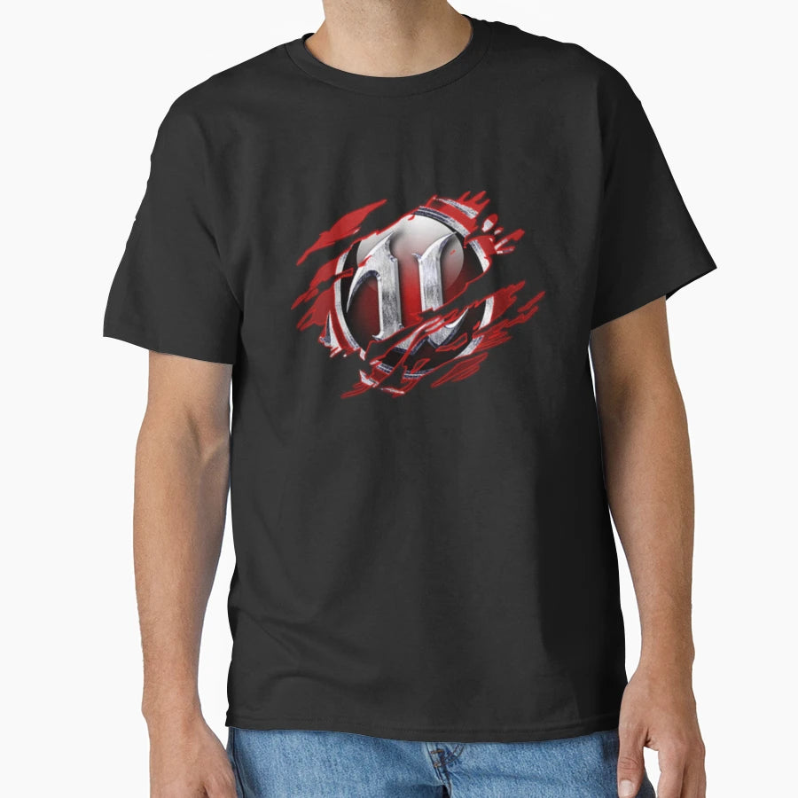 Unreal Ripped T-Shirt - Custom Art Print Men Women - T-Shirt, Sweatshirt, Hoodie