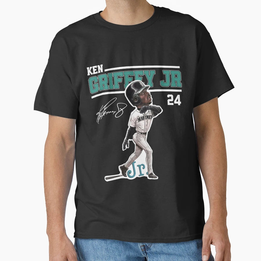 Ken Griffey Jr Seattle Baseball T-Shirt - Aesthetic Graphic Men Women - T-Shirt, Sweatshirt, Hoodie