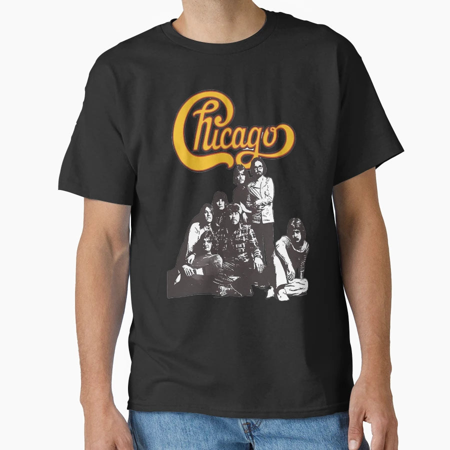 Chicago Band T-Shirt - Minimalist Print for Adults - T-Shirt, Sweatshirt, Hoodie