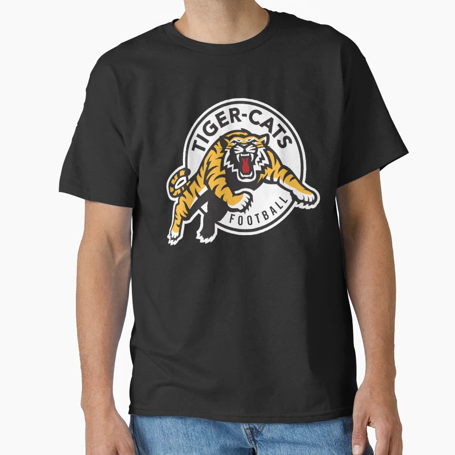 Hamilton Tiger Cats Cfl Logo T-Shirt - Novelty Apparel for Adults - T-Shirt, Sweatshirt, Hoodie