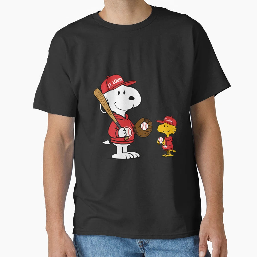 St Louis Cardinals Snoopy And Woodstock T-Shirt - Trendy Graphic Unisex - T-Shirt, Sweatshirt, Hoodie
